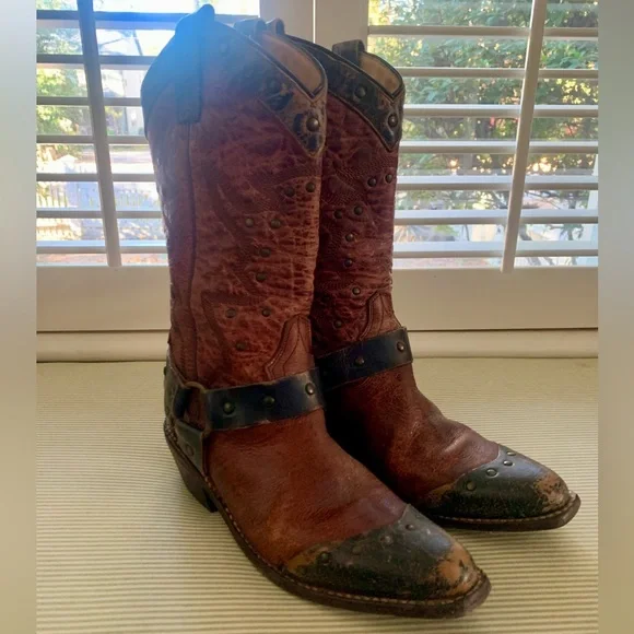 Bed Stu Distressed Western Leather Boots - Picture 5 of 8